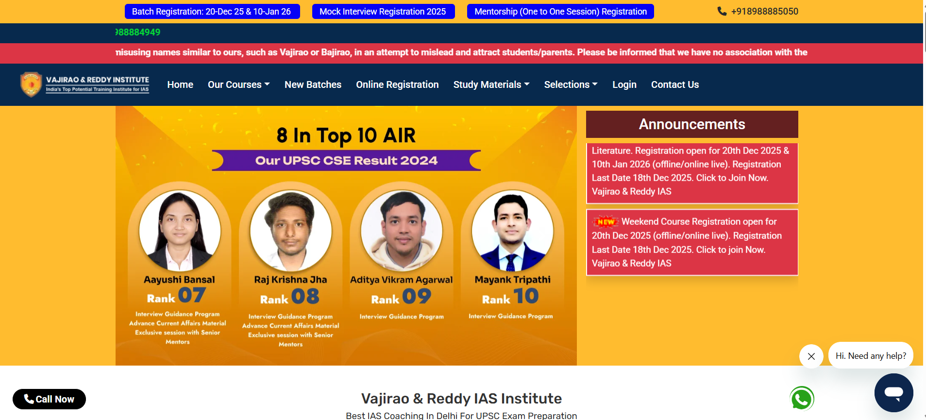 Custom landing page development portfolio