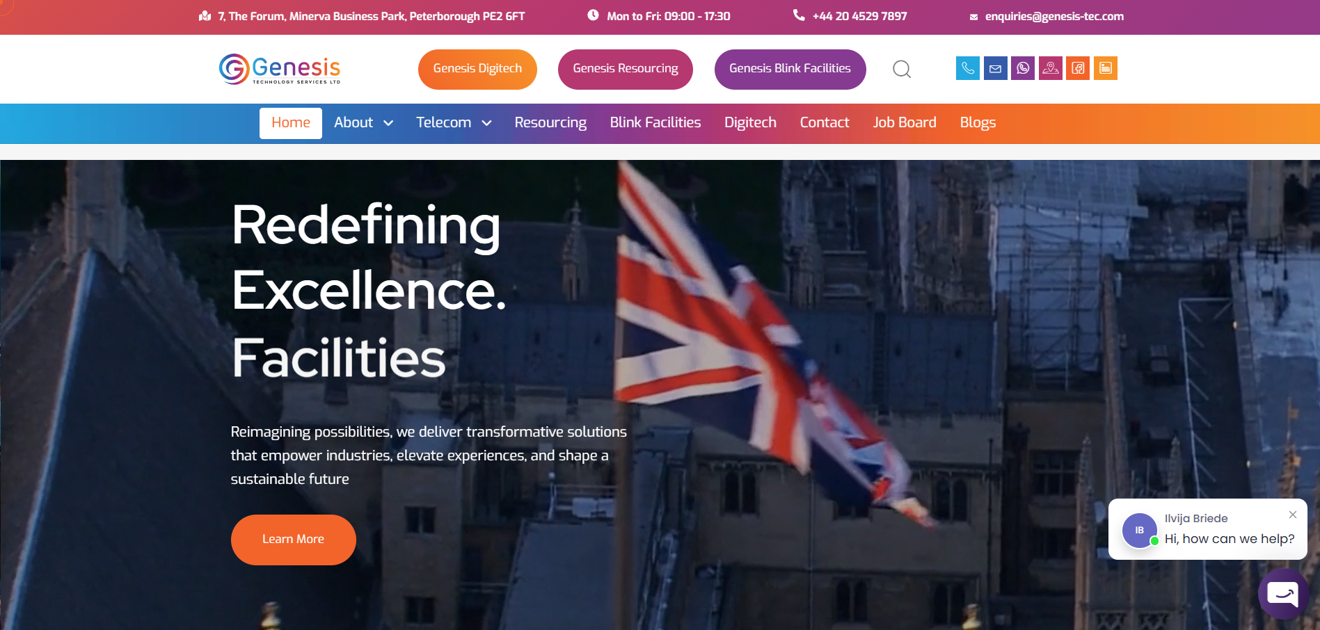 Genesis Digitech digital transformation web development services UK