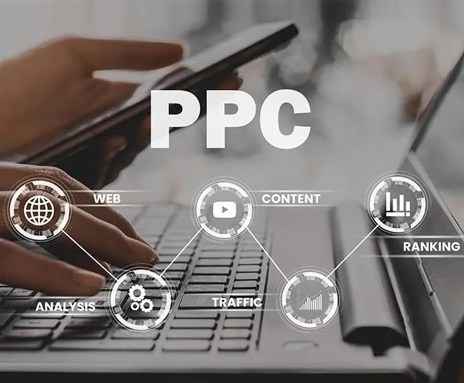PPC Services dashboard showing traffic and lead generation